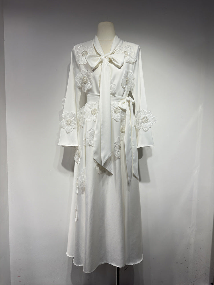 women’s floral casual tiered maxi dress spring&autumn