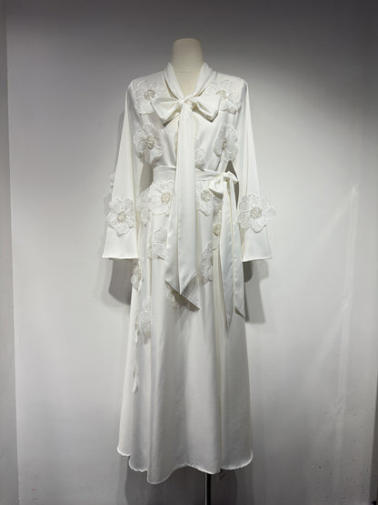women’s floral casual tiered maxi dress spring&autumn