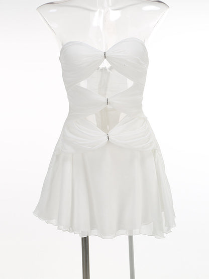 Cut Out Strapless Mini Dress For Women