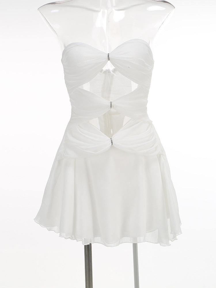 Cut Out Strapless Mini Dress For Women