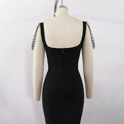 custom black elegant dress dress for women-wholesale