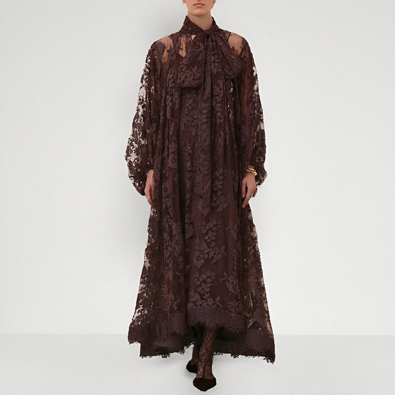 Elegant 2 Pieces Lace Maxi Dress-Wholesale