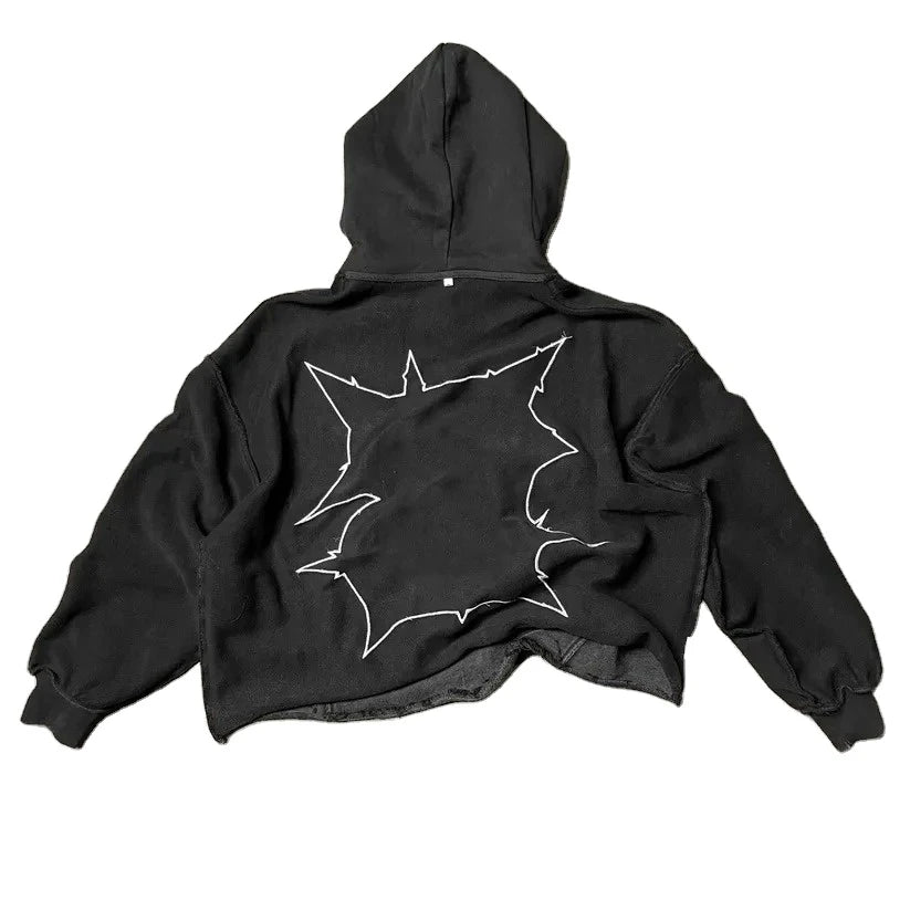 High Quality Men Wash DTG Print Hoodies