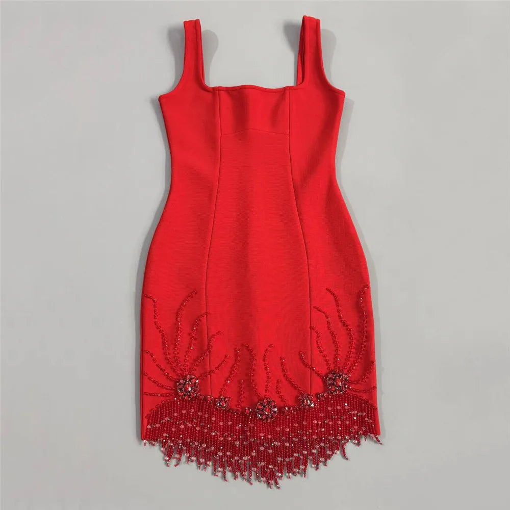 Women's Beading Tassel Bandage Party Dresses – Sivjin