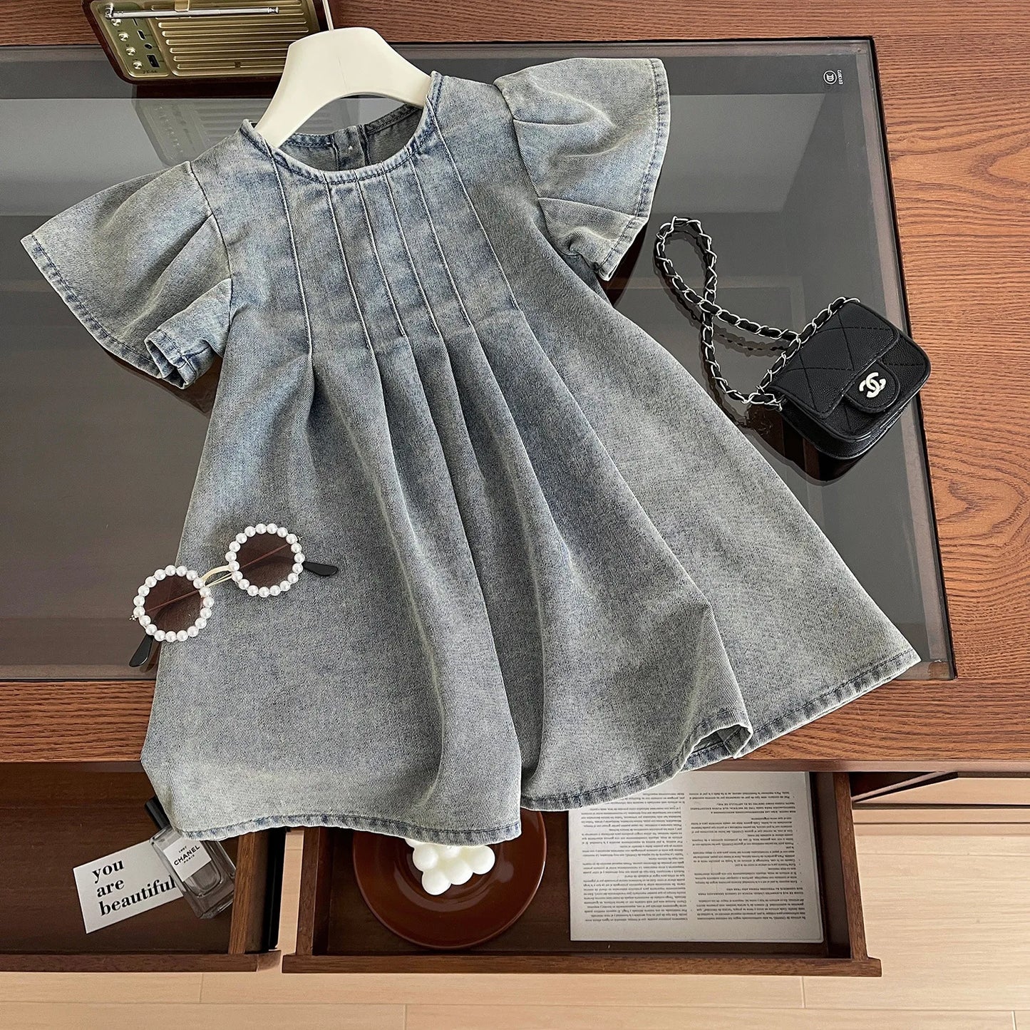 Grils baby denim dress