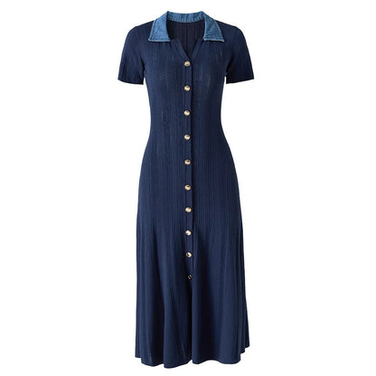 Wholesale Women  Knitted V-neck Maxi Dress
