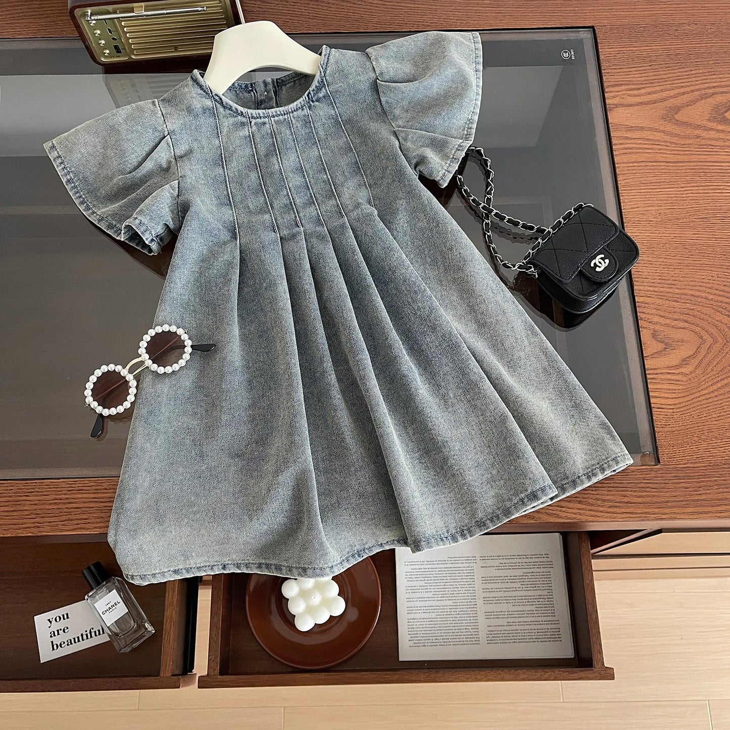 Grils baby denim dress
