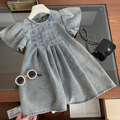 Grils baby denim dress