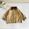 Boys' Plaid Patchwork Jacket For Children