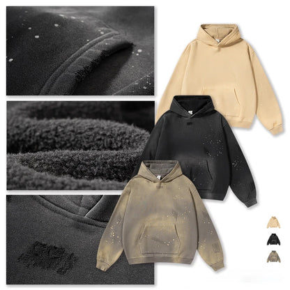 Spray Dyed Hoodies  Heavy Weight for Men