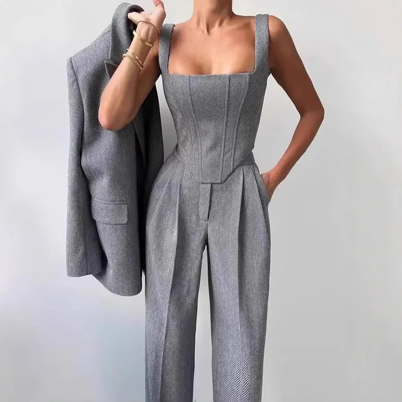 <img src="https://www.sejin.com/" 
       alt=" Elegant Coat Womens Vest Pants Three-Piece Suit Set Low MOQ Factory Manufacture" 
       loading="lazy" />