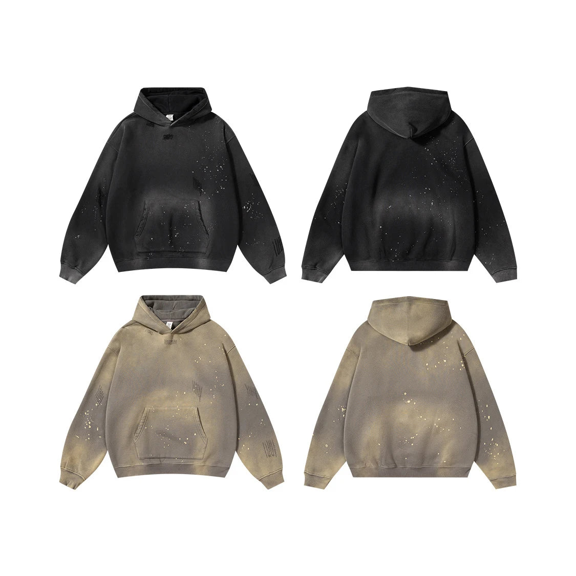 Spray Dyed Hoodies  Heavy Weight for Men
