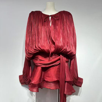 Elegant Loose Fit Mini Dress Casual Dress for Women-wholesale